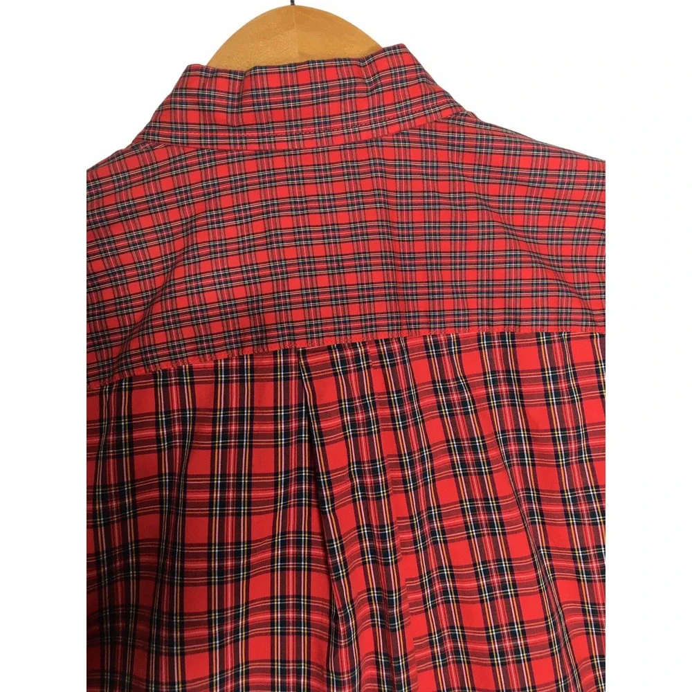 NWT St Johns Bay Shirt Men's S Long Sleeve Plaid Gorpcore 90's Grunge Indie - Picture 8 of 13